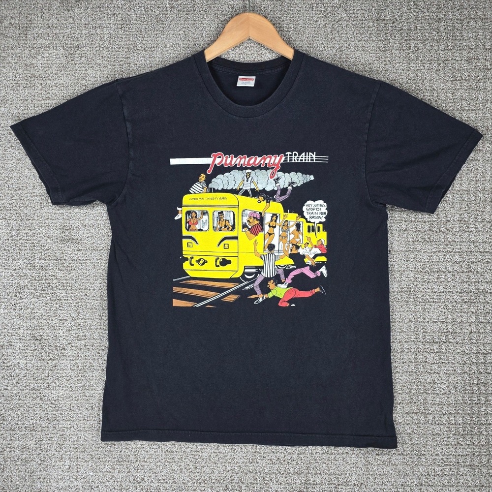 Supreme Limonious Punany Train Tee Black Mens Large Graphic T-Shirt L